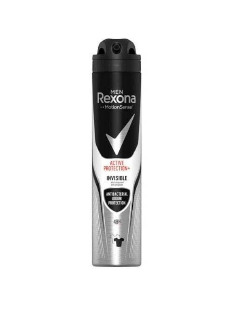 اسپری پودری بدن مردانه رکسونا (Rexona) مدل Active Protection Invisible حجم 200 میلی لیتر با رایحه ملایم، خنک و شیرین (چوبی-مرکباتی)