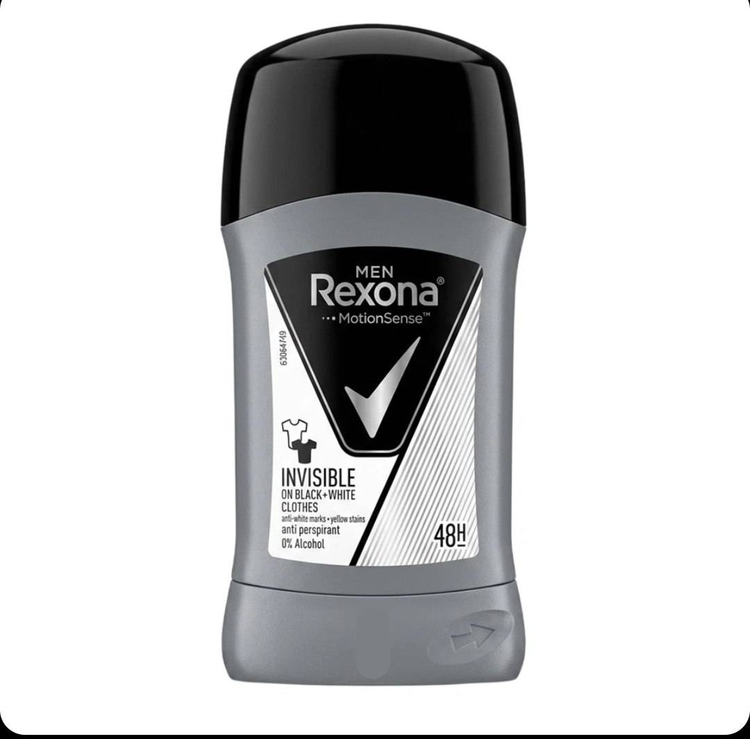 مام استیکی رکسونا مردانه رایحه نامرئی روی سیاه و سفید Rexona INVISIBLE ON BLACK+WHITE وزن 40 گرم