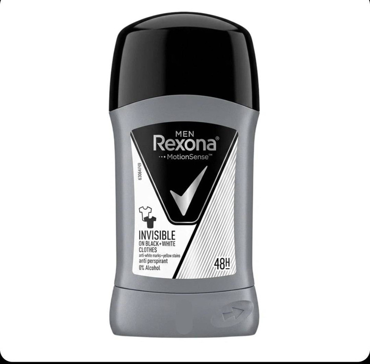 مام استیکی رکسونا مردانه رایحه نامرئی روی سیاه و سفید Rexona INVISIBLE ON BLACK+WHITE وزن 40 گرم