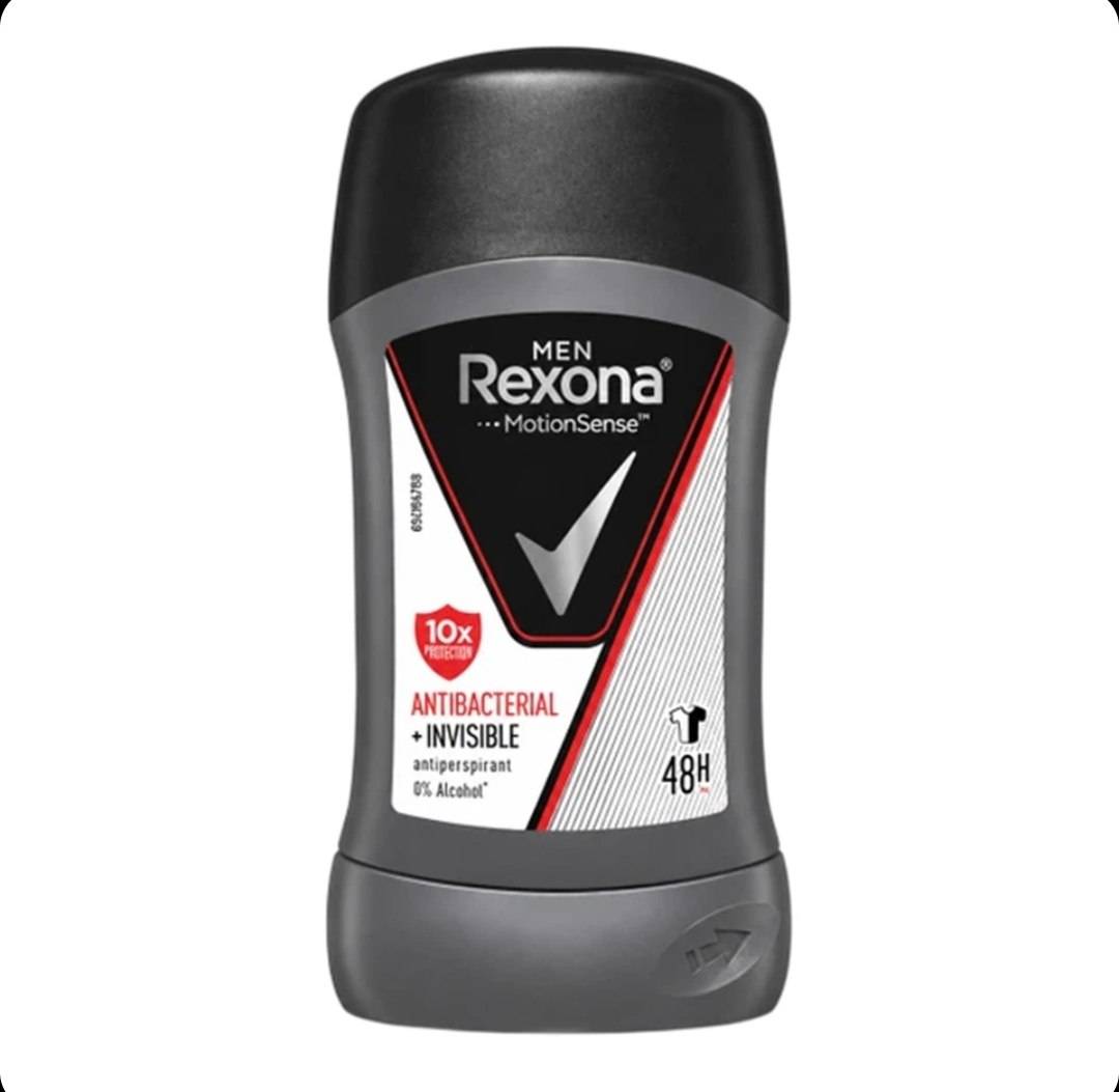 مام استیکی رکسونا مردانه رایحه ضدباکتری و نامرئی Rexona ANTIBACTERIAL + INVISIBLE وزن 40 گرم
