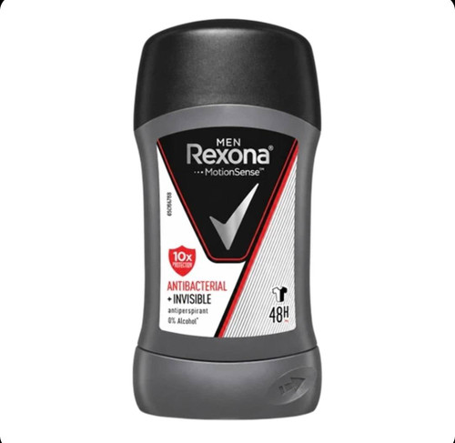 مام استیکی رکسونا مردانه رایحه ضدباکتری و نامرئی Rexona ANTIBACTERIAL + INVISIBLE وزن 40 گرم