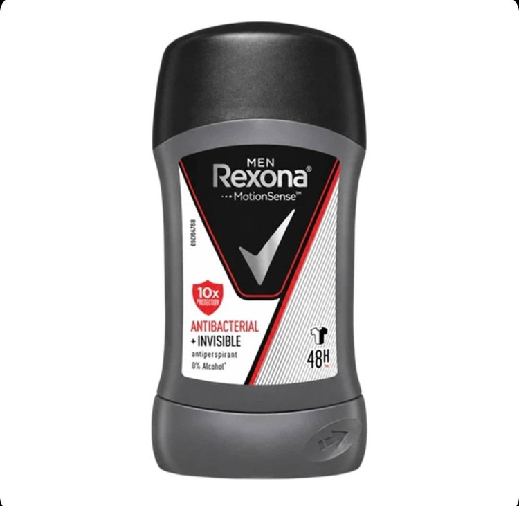 مام استیکی رکسونا مردانه رایحه ضدباکتری و نامرئی Rexona ANTIBACTERIAL + INVISIBLE وزن 40 گرم
