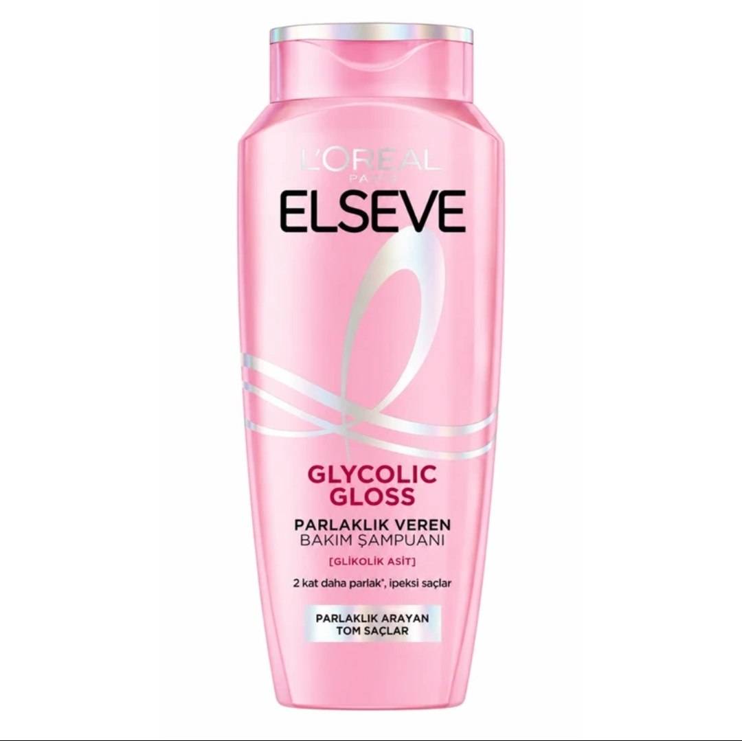شامپو تقویت کننده مو لورآل مدل Glycolic Gloss مناسب برای انواع مو حجم 300 میلی لیتر برای داشتن موهای ابریشمی و براق