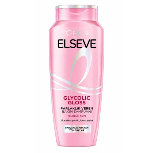 شامپو تقویت کننده مو لورآل مدل Glycolic Gloss مناسب برای انواع مو حجم 300 میلی لیتر برای داشتن موهای ابریشمی و براق
