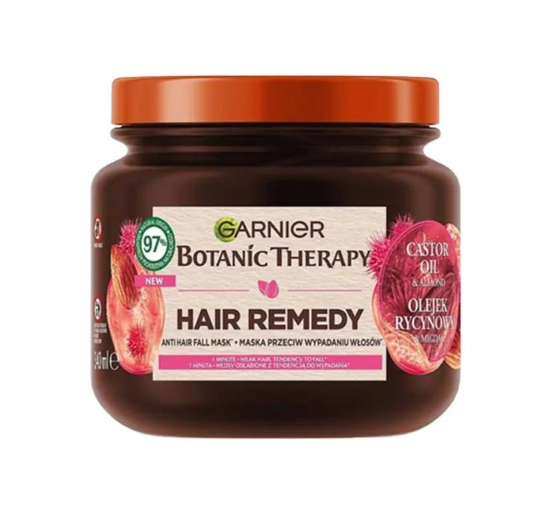 ماسک موی ضد ریزش گارنیر garnier سری Botanic Therapy حاوی روغن بادام و کرچک حجم 340 میل