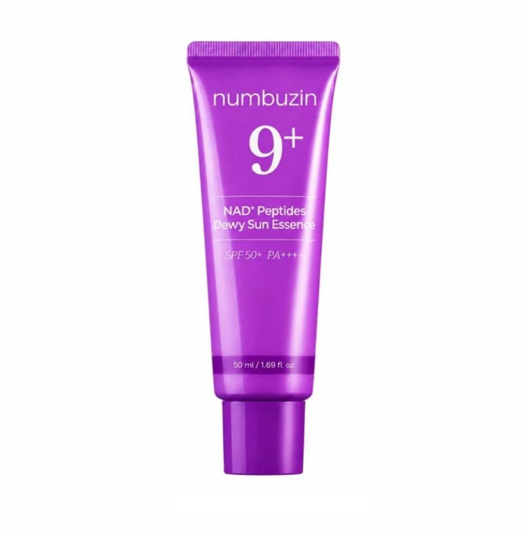 ضد آفتاب spf50 بی رنگ ضد چروک و جوانساز نامبوزین nambuzin مدل NAD Peptides حجم 50ml