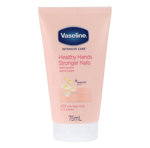 کرم مرطوب کننده و جوانساز دست و ناخن وازلین 75ml دستان سالم و ناخن های ده برابر قوی تر در دو هفته با کراتین