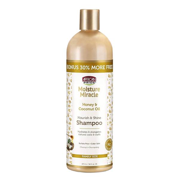 شامپو عسل و روغن نارگیل افریکن پراید African Pride Honey &  حجم Coconut Oil Shampoo 473Ml