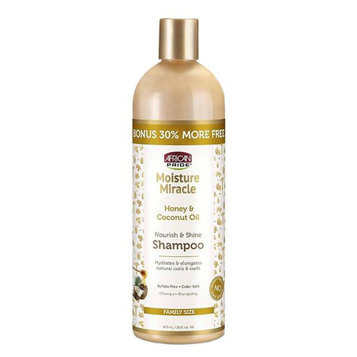 شامپو عسل و روغن نارگیل افریکن پراید African Pride Honey & حجم Coconut Oil Shampoo 473Ml