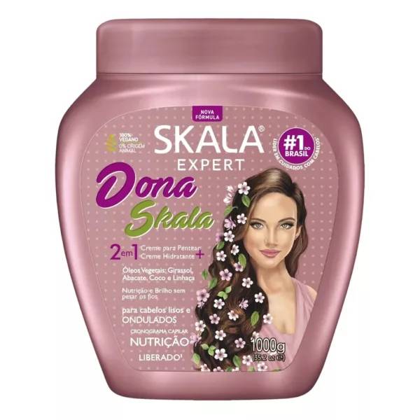 ماسک مو و کرم موی اسکالا مدل دونا اسکالا (Dona Skala) حجم ۱۰۰۰میل مخصوص موهای موج دار