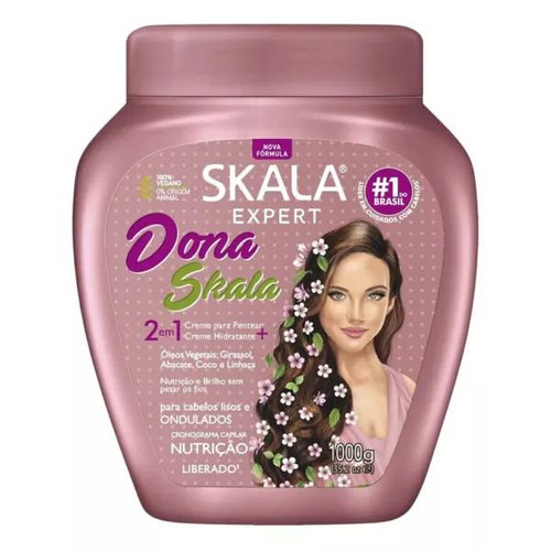 ماسک مو و کرم موی اسکالا مدل دونا اسکالا (Dona Skala) حجم ۱۰۰۰میل مخصوص موهای موج دار