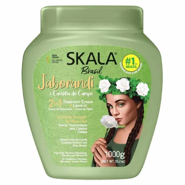 کرم مو حالت دهنده و ضدریزش مو اسکالا SKALA مدل Jaborandi حجم ۱۰۰۰میل مناسب انواع مو