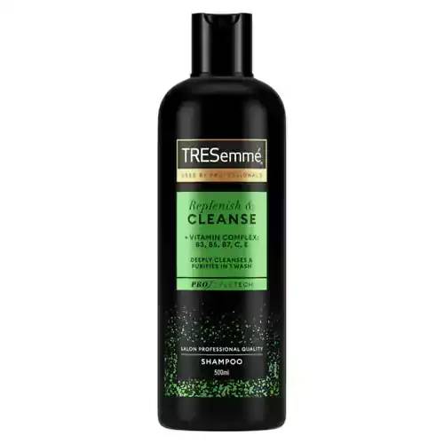 شامپو ویتامینه ترزمه Tresemme مدل Replenish & cleanse حجم 500 میل مناسب انواع مو