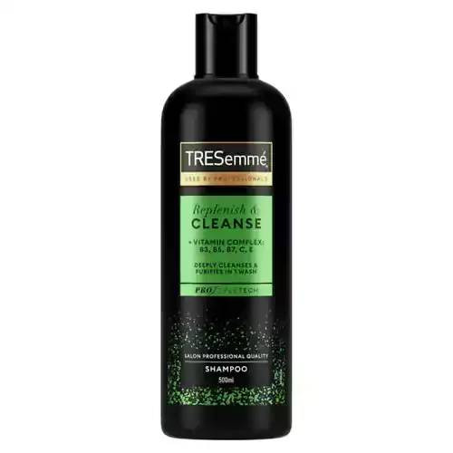 شامپو ویتامینه ترزمه Tresemme مدل Replenish & cleanse حجم 500 میل مناسب انواع مو
